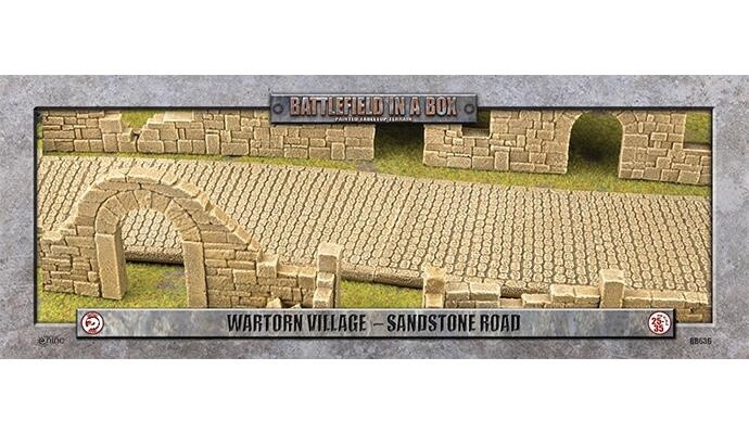 Battlefield in a Box: Wartorn Village - Sandstone Road (BB636)