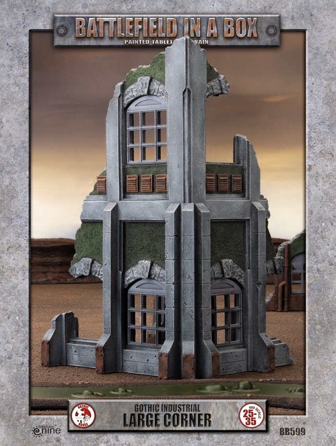 Battlefield in a Box: Gothic Industrial Large Corner (BB599)