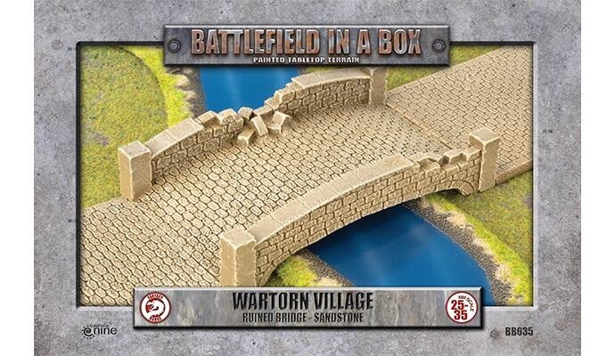 Battlefield in a Box: Wartorn Village - Ruined Bridge - Sandstone