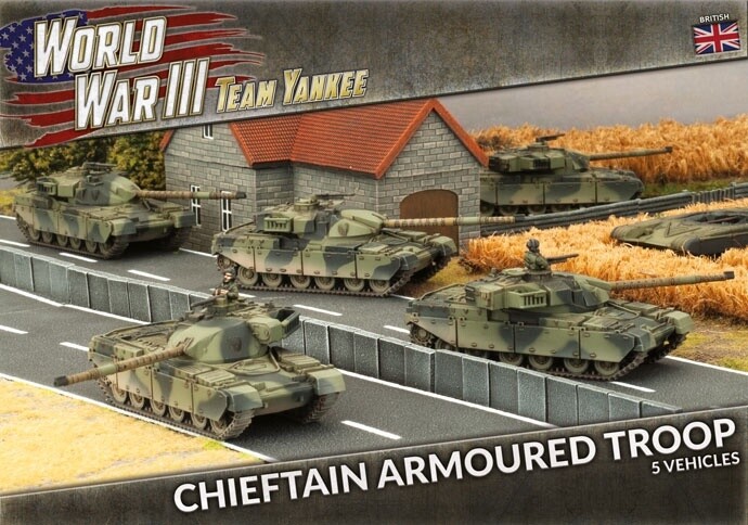 Team Yankee - Chieftain Armoured Troop (Plastic) (TBBX01)