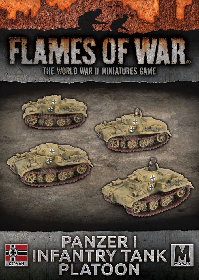 Flames of War - Panzer I Infantry Tank Platoon (GBX188)
