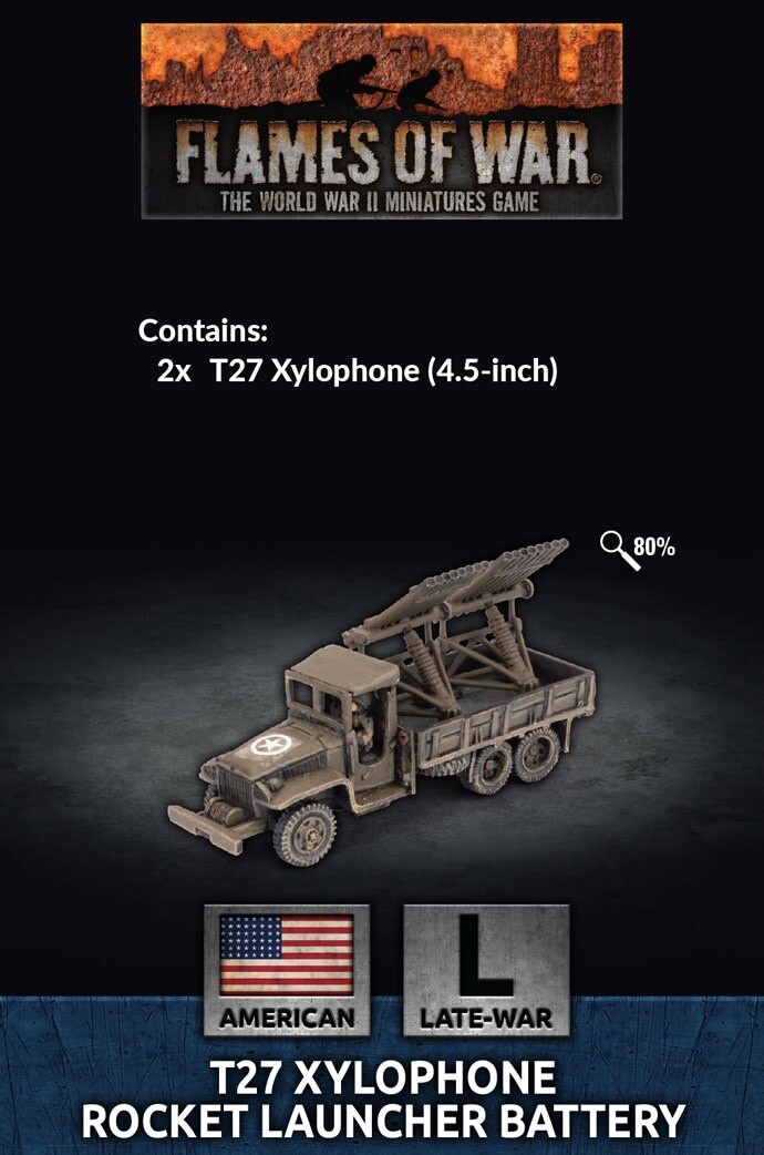 Flames of War - T27 Xylophone Rocket Launcher Battery (US145)