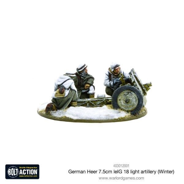 Bolt Action - 7.5cm leIG Light Artillery (Winter)