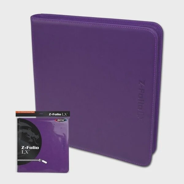 BCW: Z-Folio 12-Pocket LX Album - Purple