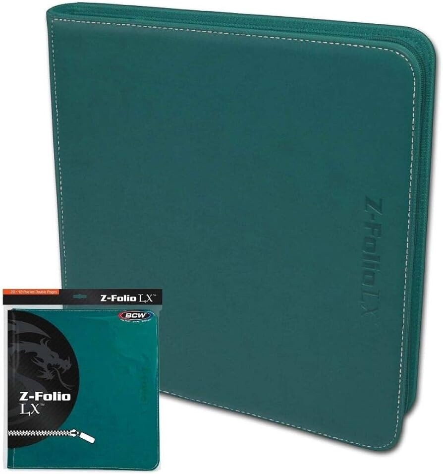 BCW: Z-Folio 12-Pocket LX Album - Teal