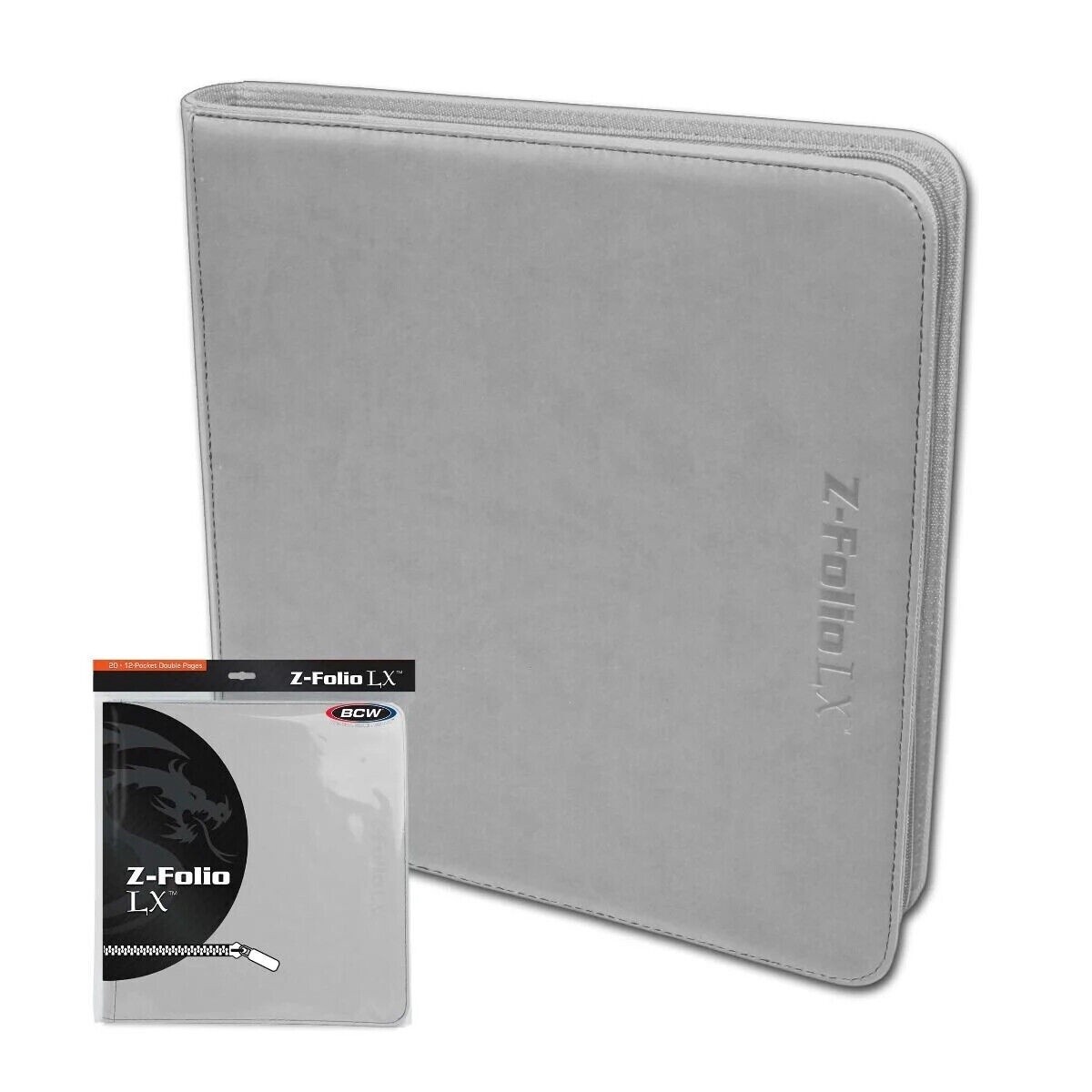 BCW: Z-Folio 12-Pocket LX Album - Grey