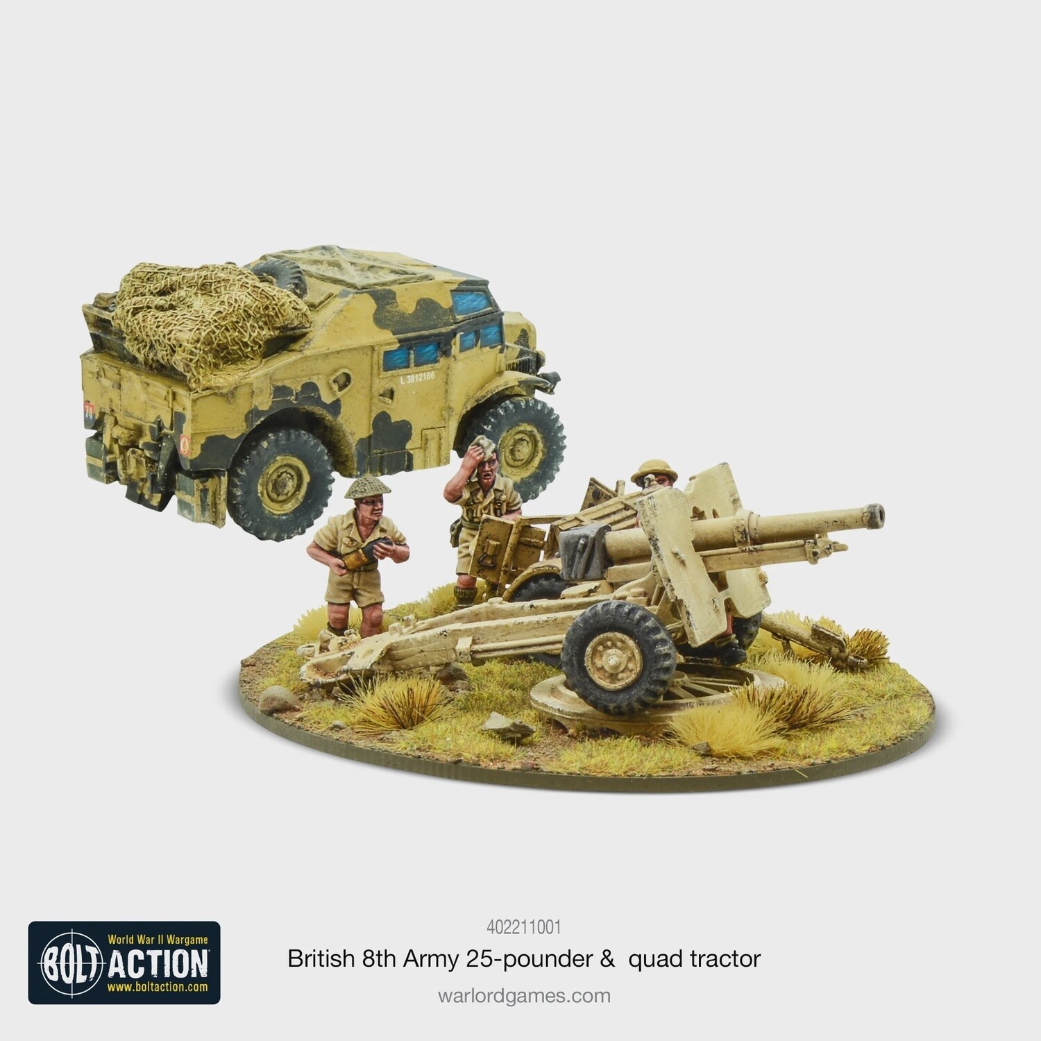 Bolt Action - 8th Army 25-PDR &amp; Quad Tractor