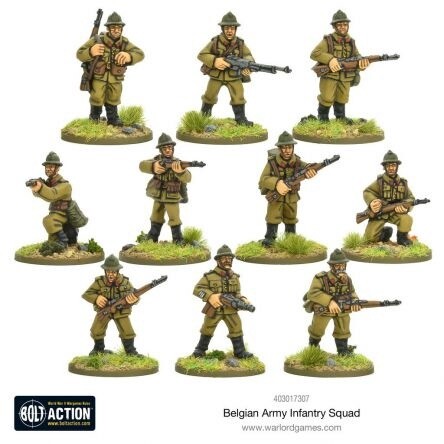 Bolt Action - Belgian Infantry Squad