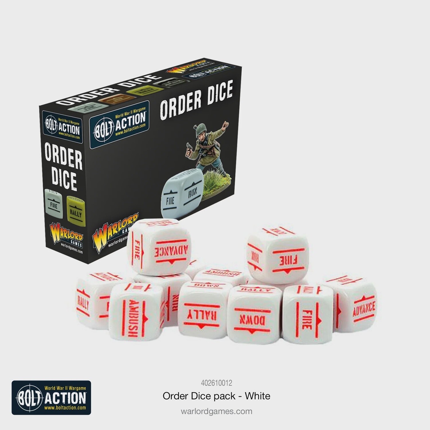 Bolt Action - Order Dice: White