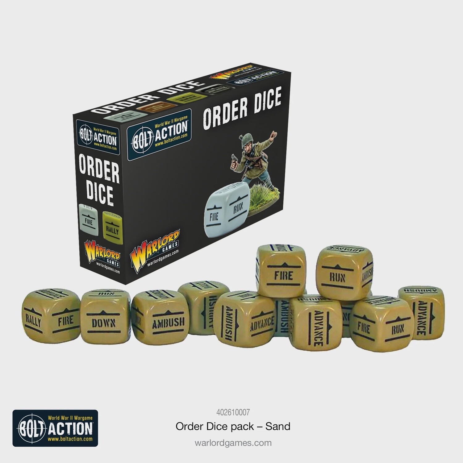 Bolt Action - Order Dice: Sand