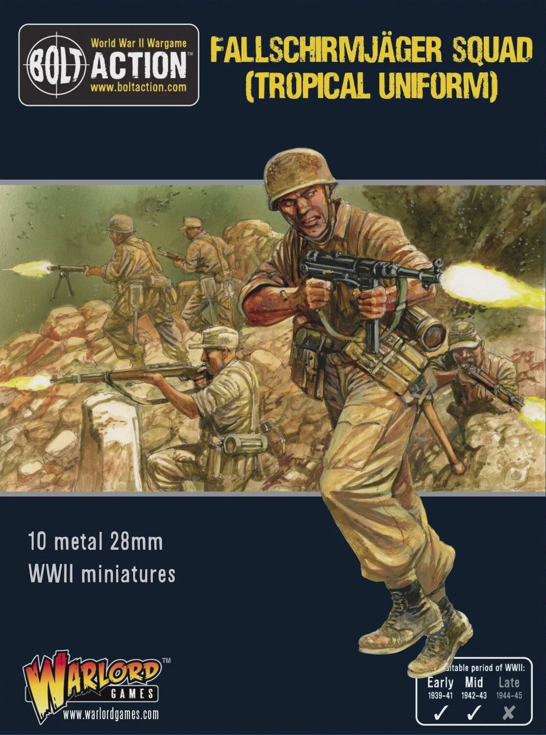 Bolt Action - Fallschirmjager Squad Tropical Uniform