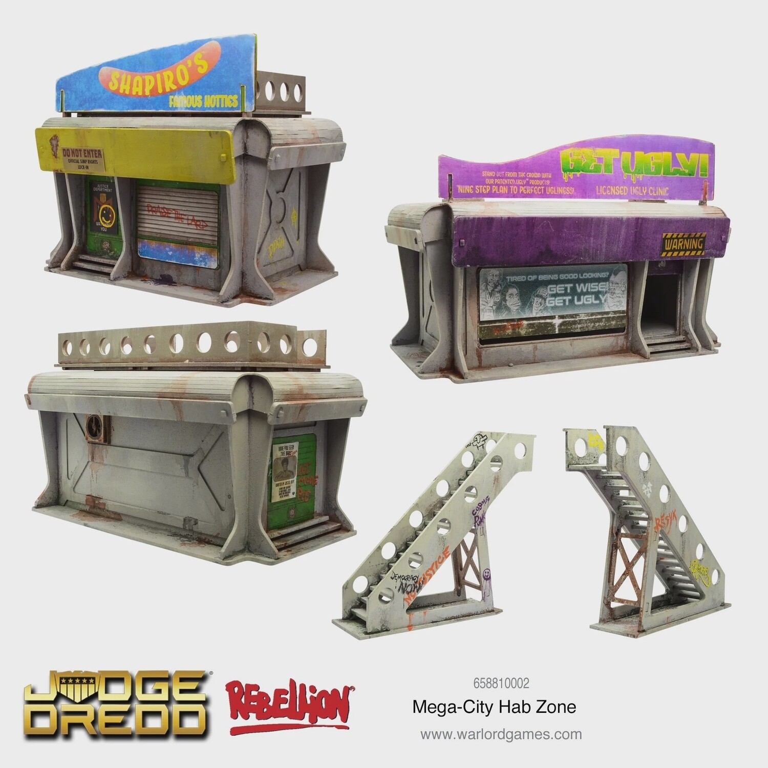 Judge Dredd - Mega City Hab Zone Scenery Set