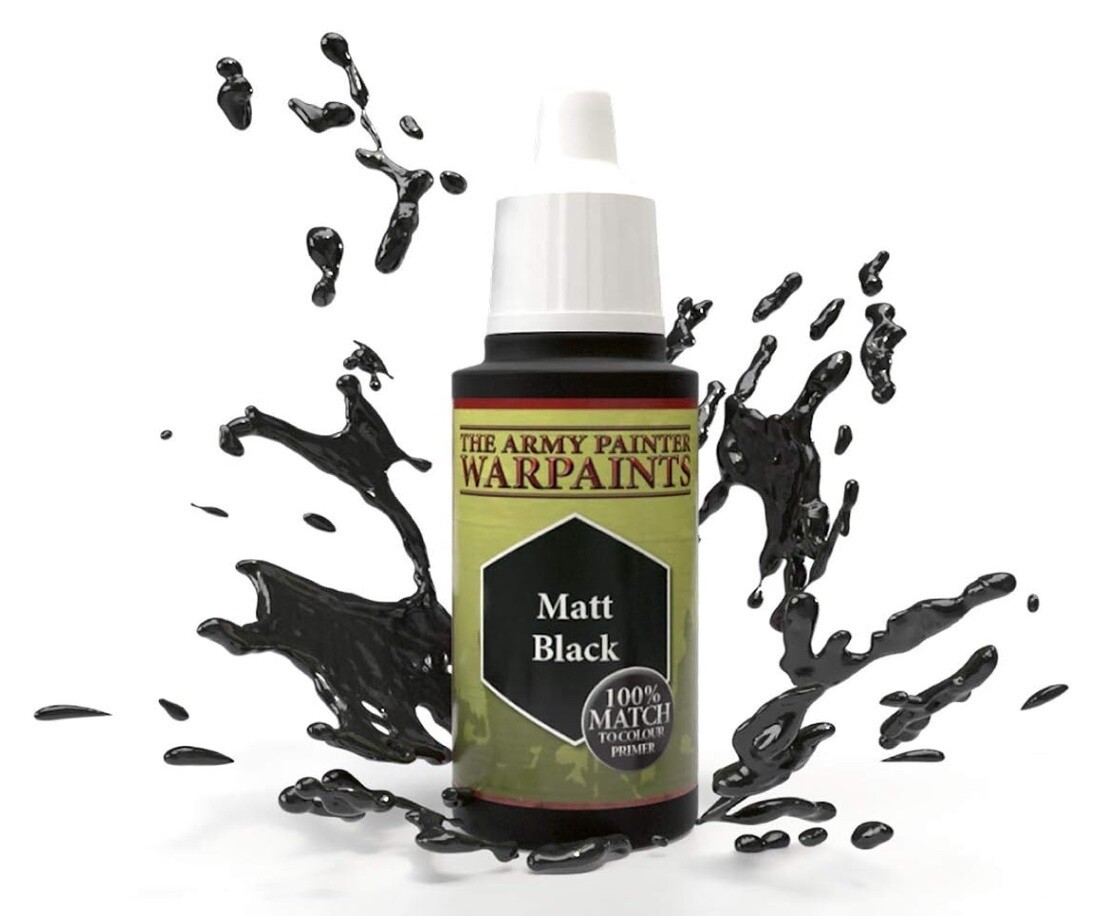 Army Painter: Warpaints: Matt Black (100% match) 18ml
