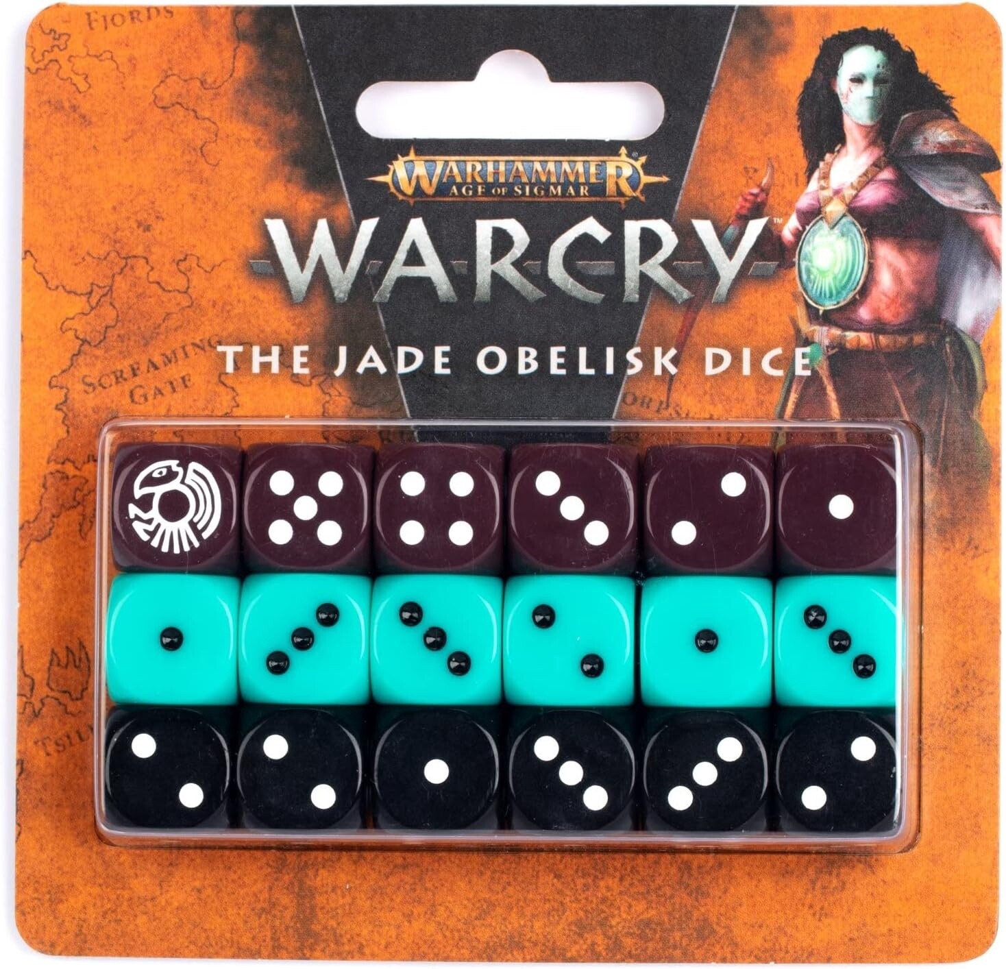 Warcry: Jade Obelisk Dice