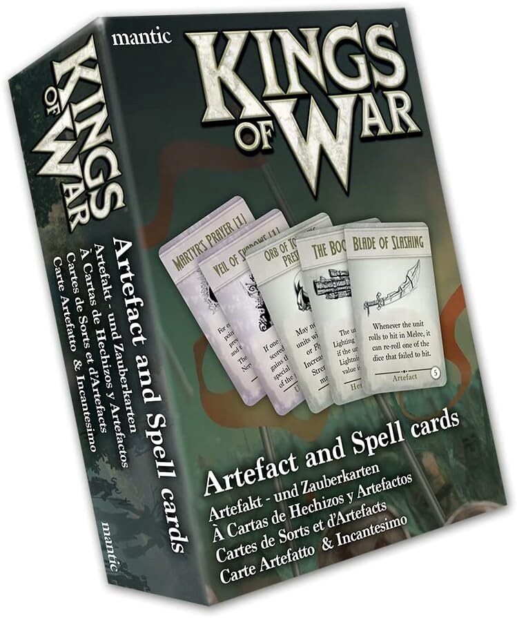 Kings of War - Artefact and Spell Cards