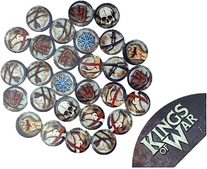 Kings of War - Game Token Set &amp; Arc Template