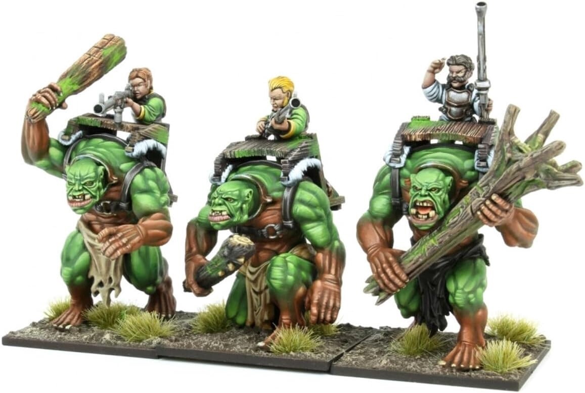 Kings of War - Halfling Forest Troll Gunners Regiment