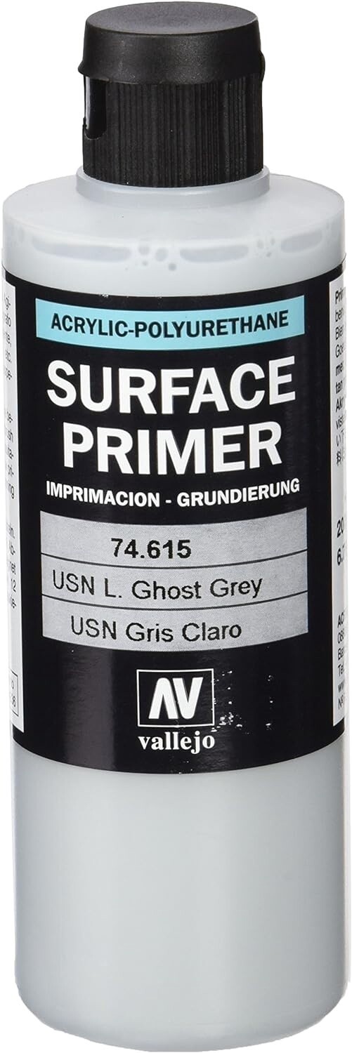 Vallejo: Surface Primer - Grey: 200ml bottle