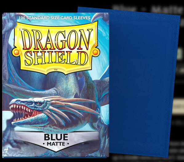 Dragon Shield - Blue - Matte Sleeves (100)