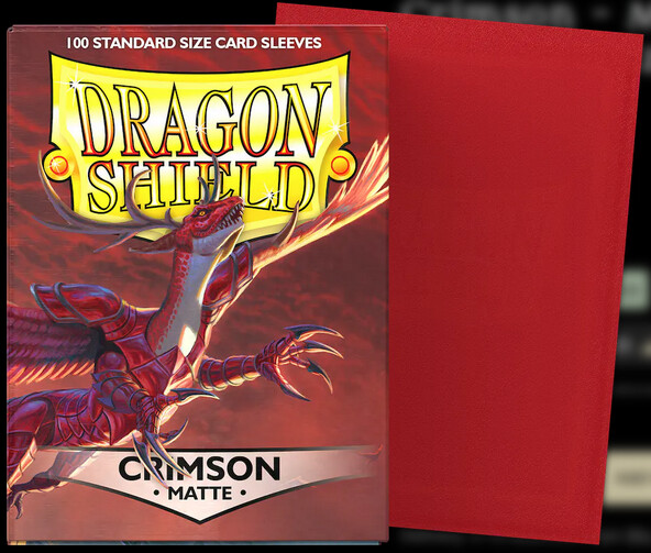 Dragon Shield - Crimson - Matte Sleeves (100)
