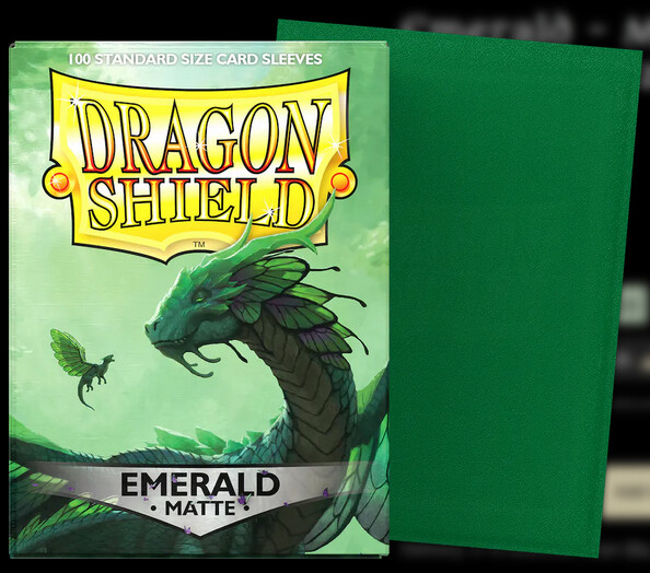 Dragon Shield - Emerald - Matte Sleeves (100)