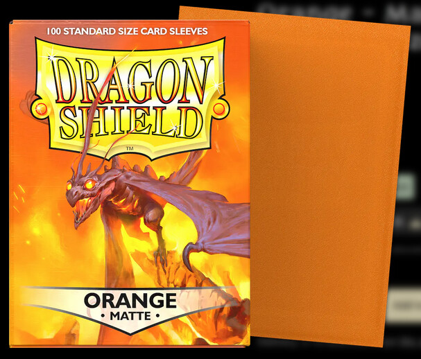 Dragon Shield - Orange - Matte Sleeves (100)