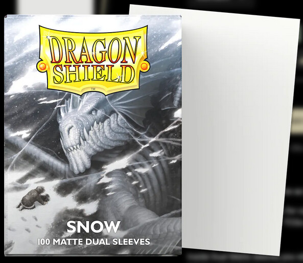 Dragon Shield - Snow - Matte Dual Sleeves (100)