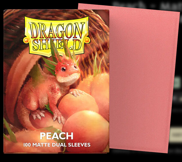 Dragon Shield - Peach - Matte Dual Sleeves (100)