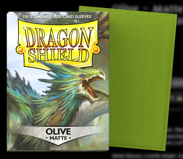 Dragon Shield - Olive - Matte Sleeves (100)