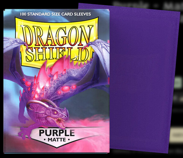 Dragon Shield - Purple - Matte Sleeves (100)