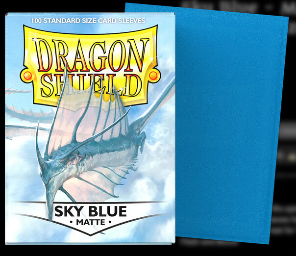 Dragon Shield - Sky Blue - Matte Sleeves (100)