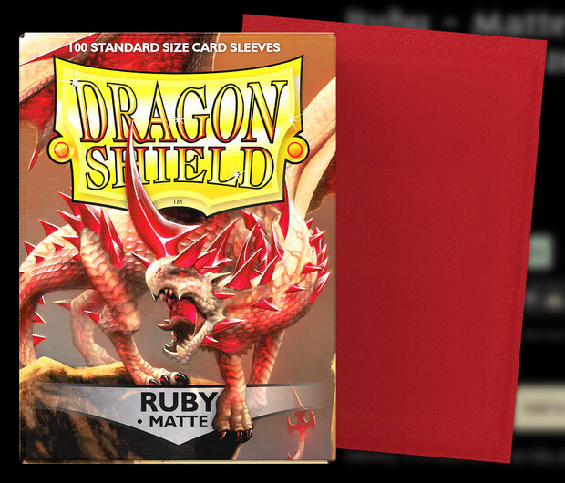Dragon Shield - Ruby - Matte Sleeves (100)