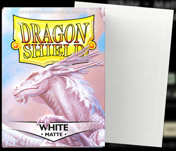 Dragon Shield - White - Matte Sleeves (100)