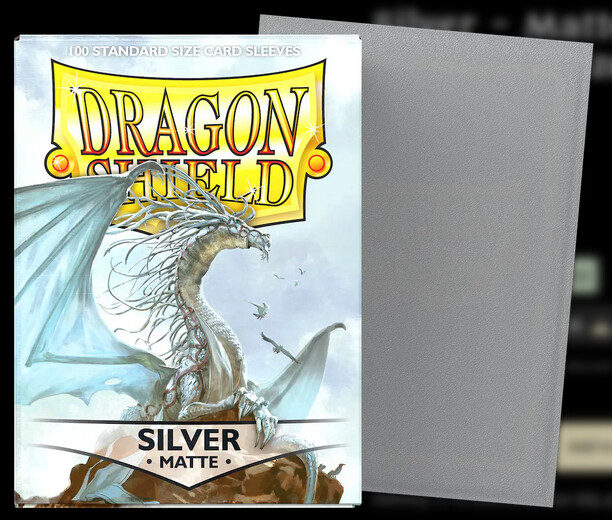 Dragon Shield - Silver - Matte Sleeves (100)