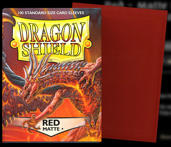 Dragon Shield - Red - Matte Sleeves (100)