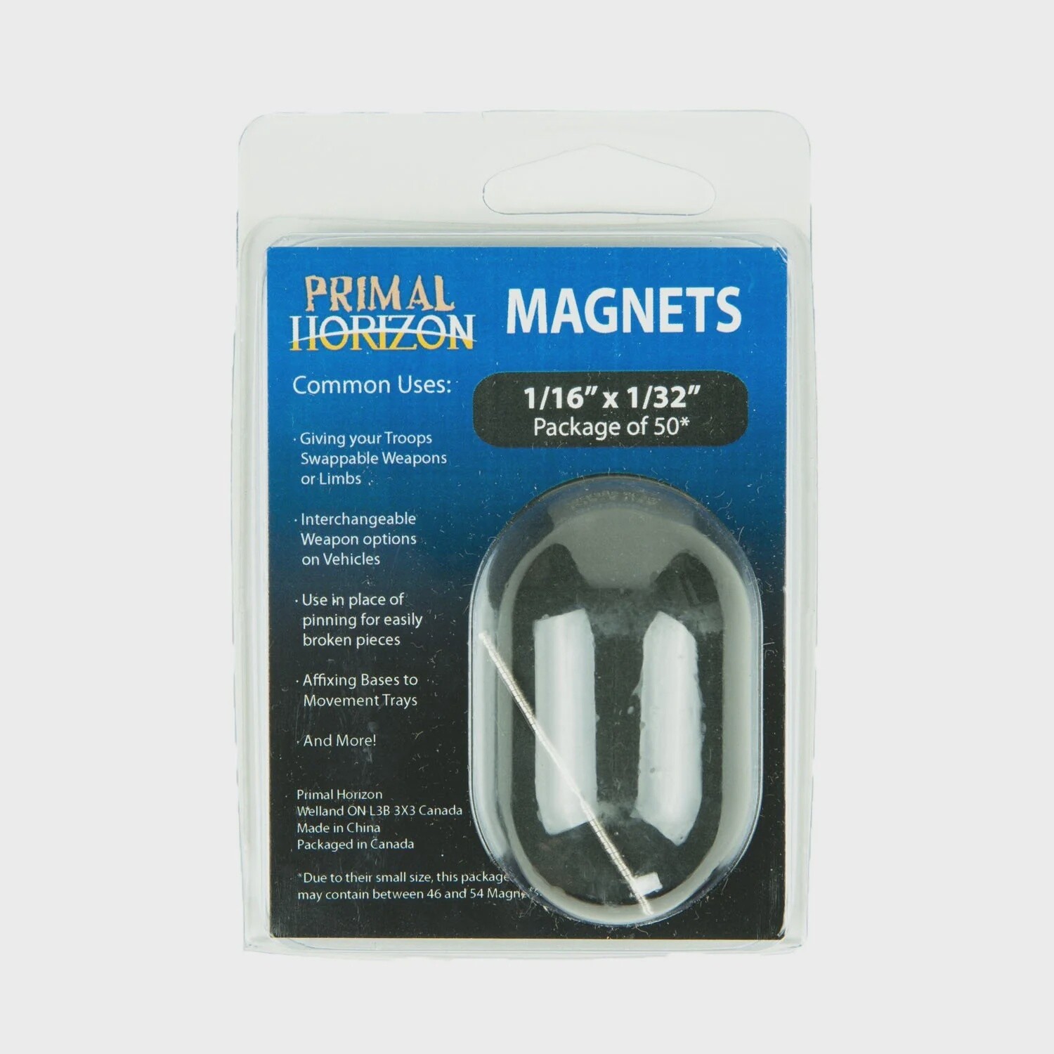 Primal Horizon Magnets - 1/16&quot; x 1/32&quot; Disc Magnets (50)