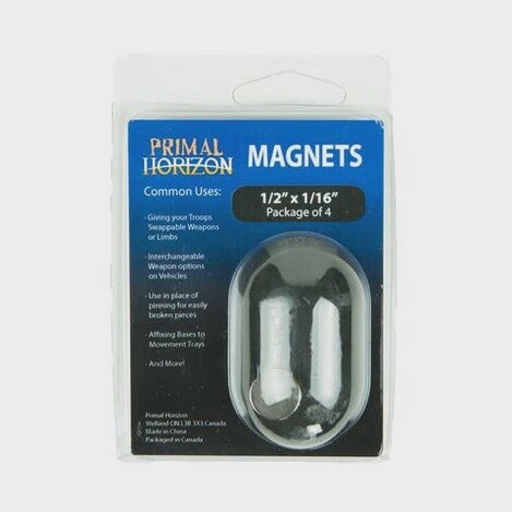 Primal Horizon Magnets - 1/2&quot; x 1/16&quot; Magnets (4)