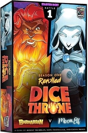Board Games: Dice Throne: Season 1 ReRolled - Barbarian vs. Moon Elf