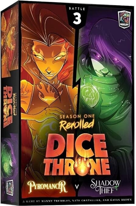 Board Games: Dice Throne: Season 1 Rerolled: Pyromancer vs. Shadow Thief