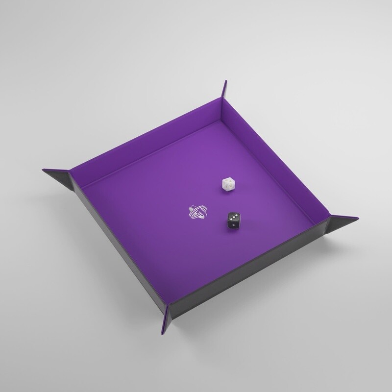 Gamegenic: Magnetic Dice Tray Square Black/Purple