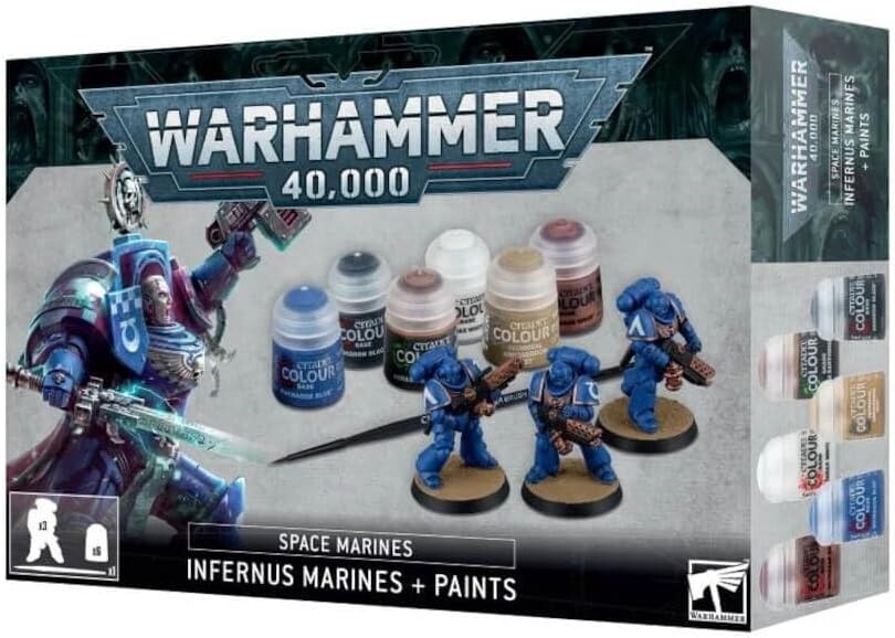 Space Marines: Infernus Marines + Paints Set