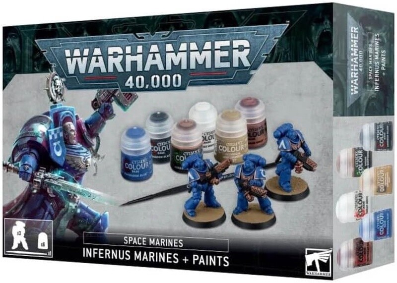 Space Marines: Infernus Marines + Paints Set Space Marines: Infernus Marines + Paints Set