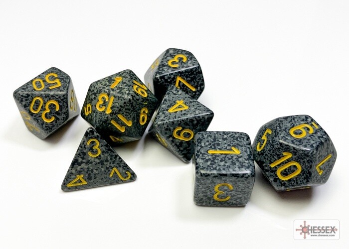 Chessex: Polyhedral 7-Dice Set - Speckled Set Urban Camo