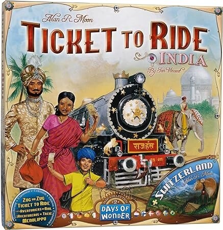 Board Games: Ticket to Ride Map Collection: Volume 2 - India &amp; Switzerland