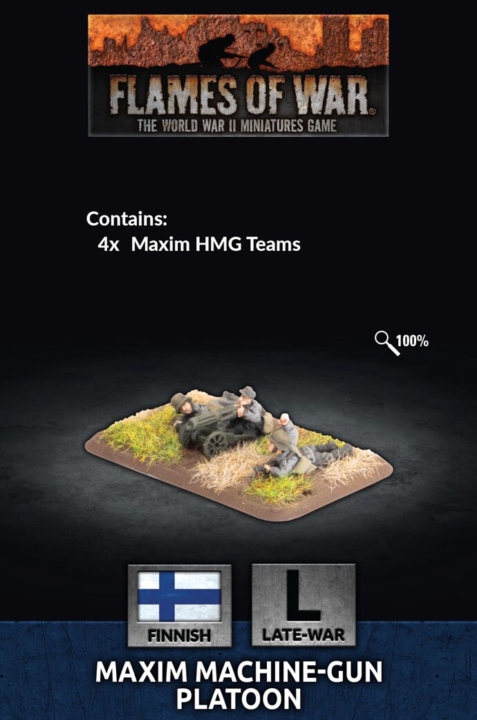 Flames of War - Finnish Maxim Machine-Gun Platoon (FI704)