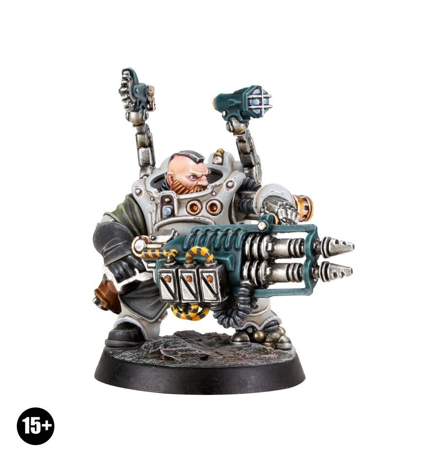 Necromunda: Ironhead Squat Champion with Mining Laser - FW