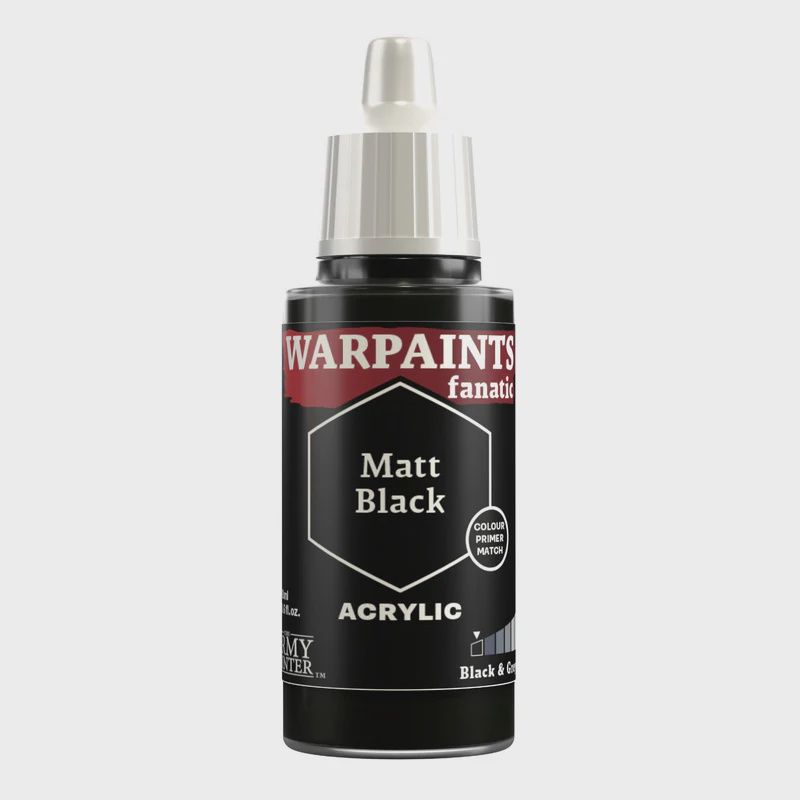 Warpaints Fanatic: Matt Black 18ml