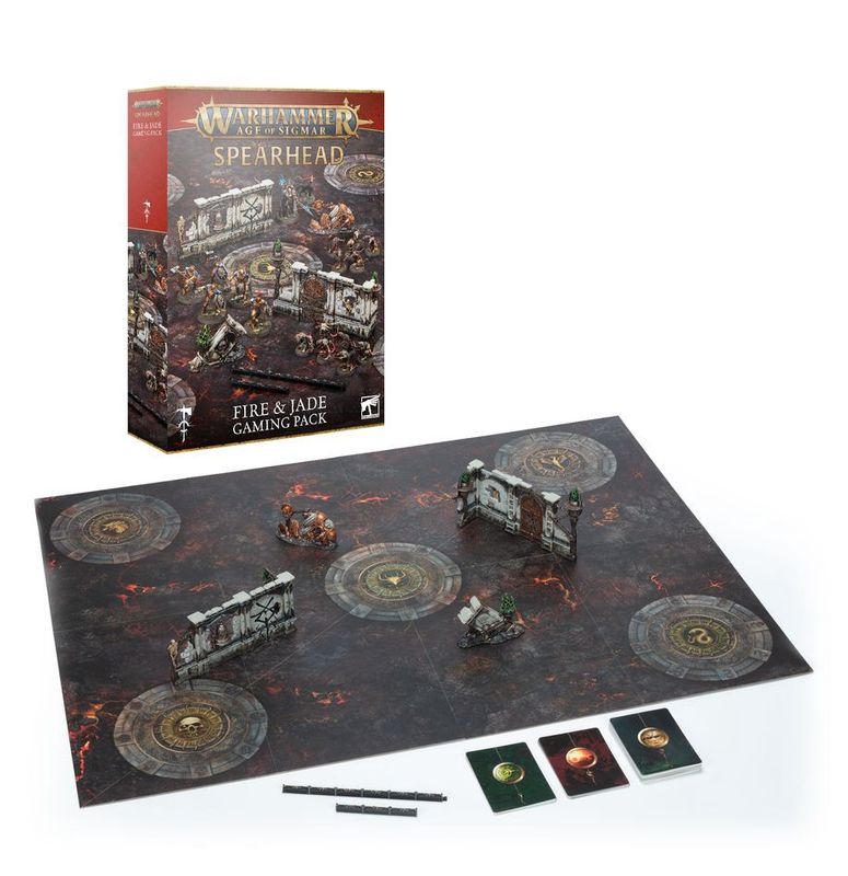 Age of Sigmar - Spearhead: Fire &amp; Jade Gaming Pack