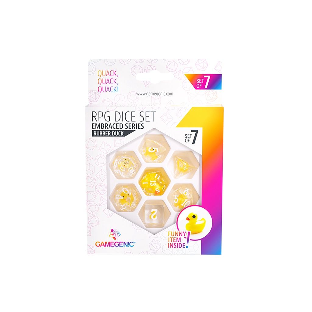 Gamegenic - Embraced Series: RPG Dice Set (Set of 7) - Rubber Duck
