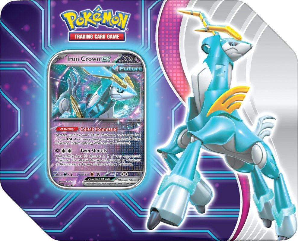 Pokemon: Paradox Destinies Tin, Variant: Iron Crown ex